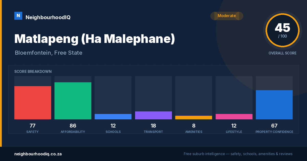 Matlapeng (Ha Malephane) report card
