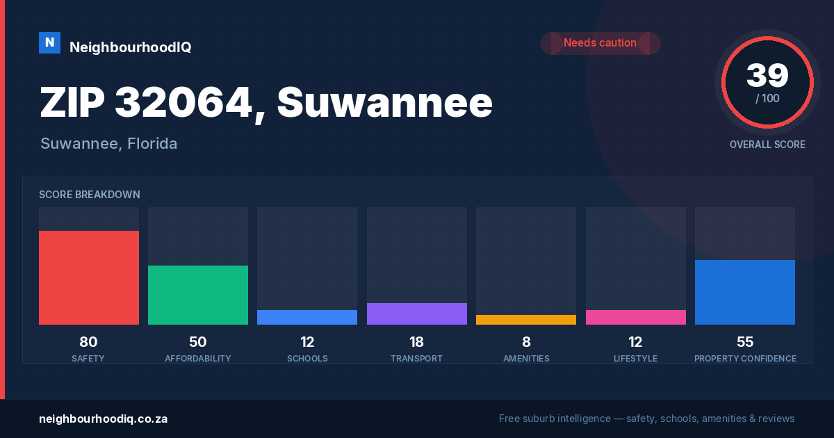 ZIP 32064, Suwannee report card