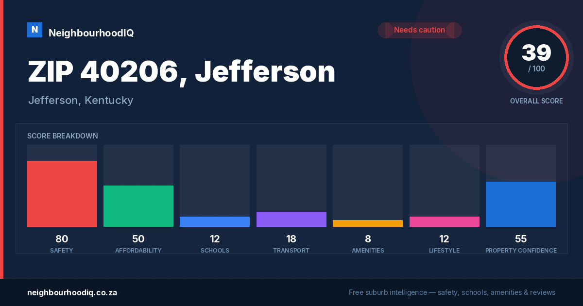 ZIP 40206, Jefferson report card