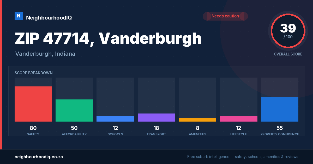 ZIP 47714, Vanderburgh report card